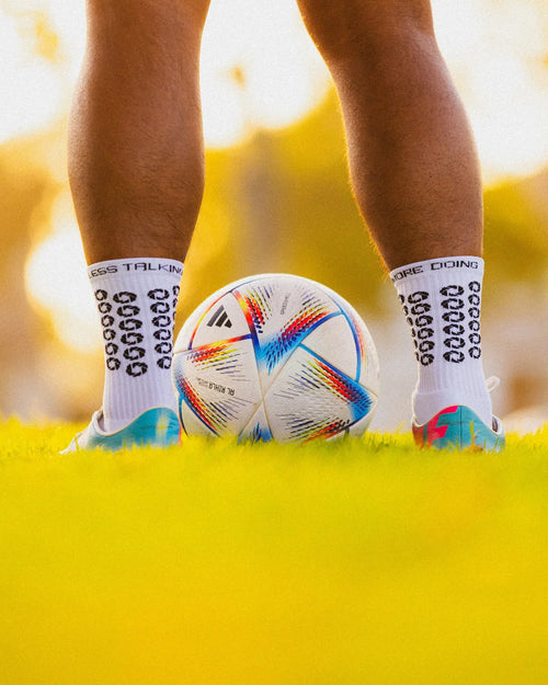 White Grip Socks